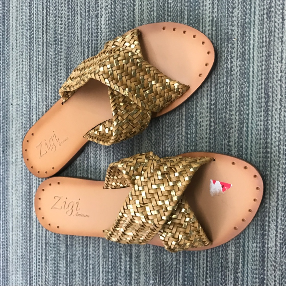 ZIGI ARTISAN Geovana' Slip On Sandals Sz 8.5
